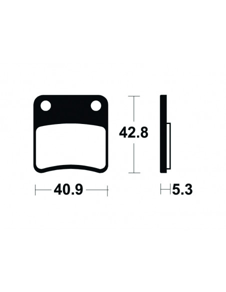 Plaquette de frein Tecnium ME379 scooter organique