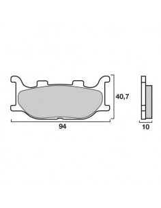 PLAQUETTES DE FREIN BREMBO...