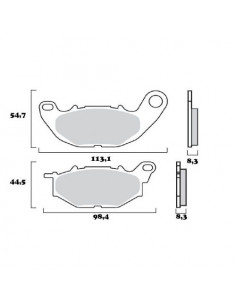PLAQUETTES DE FREIN BREMBO...
