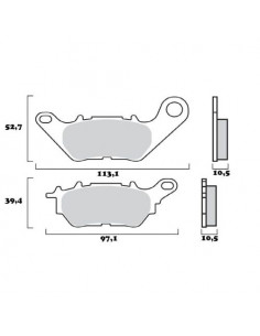 PLAQUETTES DE FREIN BREMBO...