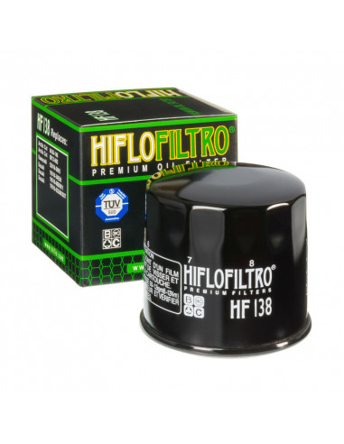 FILTRE A HUILE HIFLOFILTRO NOIR BRILLANT - HF138