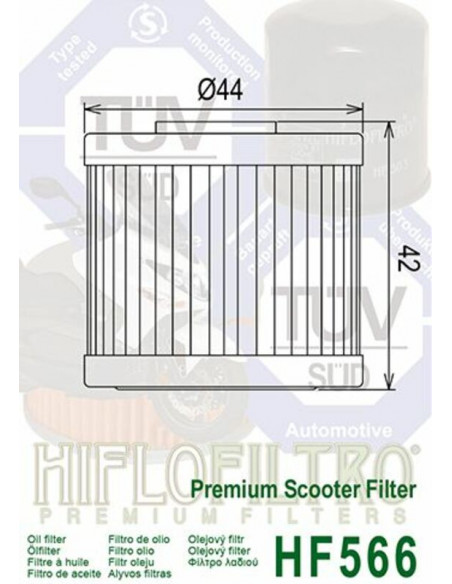 Filtre à Huile Hiflofiltro - HF566