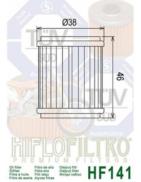 FILTRE A HUILE HIFLOFILTRO - HF141