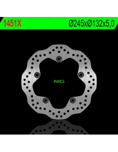 NG Brakes Disque de frein arrière 1451X pétale fixe